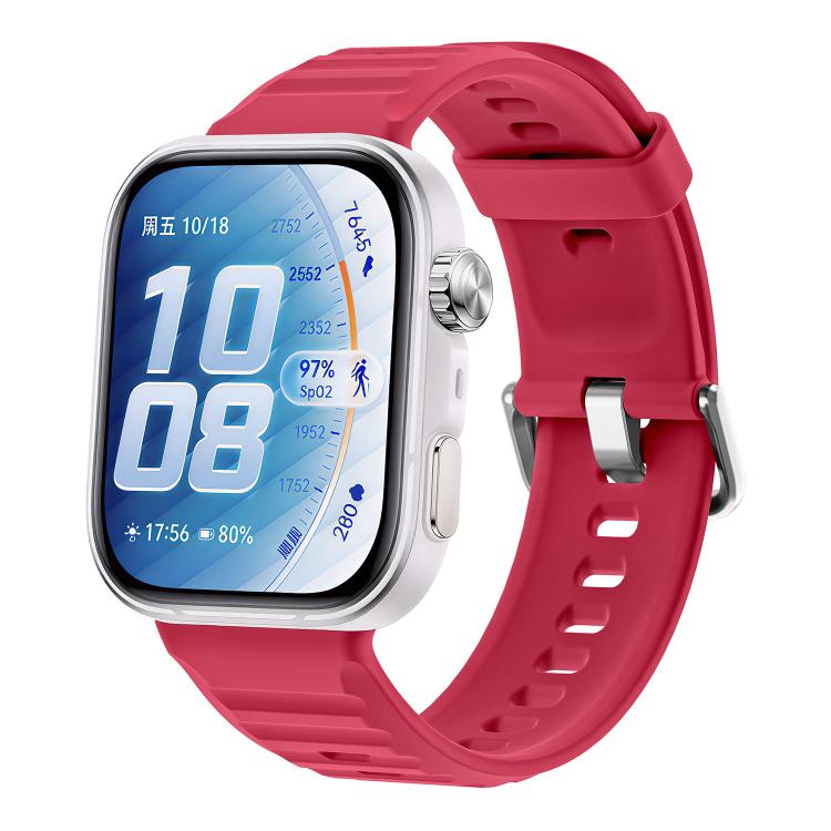 Cinturino per orologio in silicone tinta unita con texture a onda, For Huawei Watch Fit 5 / Fit 5 Pro