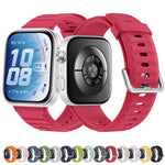 Cinturino per orologio in silicone tinta unita con texture a onda, For Huawei Watch Fit 5 / Fit 5 Pro
