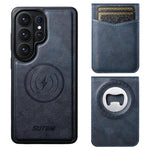 Custodia per telefono Suteni G5S5 2 in 1 con apribottiglie magnetico rimovibile, porta carte e retro in pelle bovina., For Samsung Galaxy S26 Ultra  5G, For Samsung Galaxy S25 Ultra 5G, For Samsung Galaxy S24 Ultra 5G, For Samsung Galaxy S23 Ultra 5G  ...