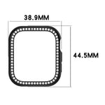 Custodia protettiva per orologio in policarbonato cavo con mezza copertura e fila singola di diamanti., For Huawei Watch Fit 5 Pro, For Huawei Watch Fit 5