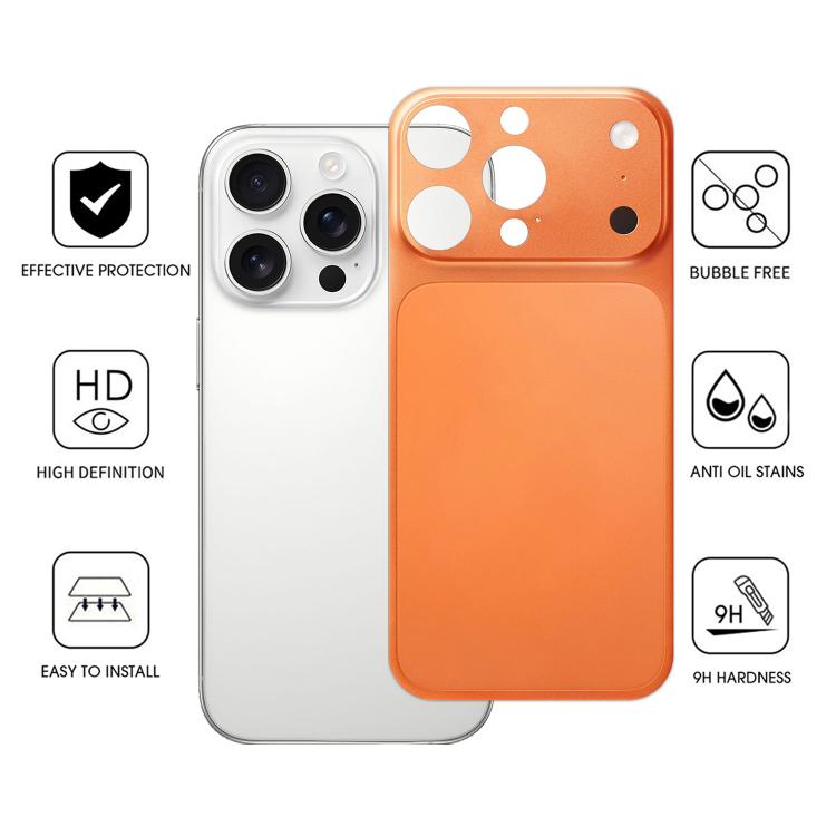 Trasformati istantaneamente in 17 Pro Series con la cover posteriore ultra sottile in PET satinato., For iPhone 16 Pro Max, For iPhone 15 Pro Max, For iPhone 14 Pro Max, For iPhone 13 Pro Max