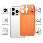 Trasformati istantaneamente in 17 Pro Series con la cover posteriore ultra sottile in PET satinato., For iPhone 16 Pro, For iPhone 15 Pro, For iPhone 14 Pro, For iPhone 13 Pro