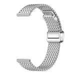Cinturino per orologio in acciaio inossidabile con maglia a zigzag sottile, pieghevole e chiusura magnetica., For Huawei Band 11 / Band 11 Pro