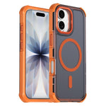 Custodia per telefono antiurto magnetica semitrasparente satinata con effetto pelle, resistente agli urti e con quattro angoli smussati., For iPhone 17e / 16e, For iPhone 17 Pro Max, For iPhone 17 Pro, For iPhone 17