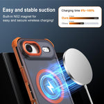 Custodia per telefono antiurto magnetica semitrasparente satinata con effetto pelle, resistente agli urti e con quattro angoli smussati., For iPhone Air, For iPhone 16 Pro Max, For iPhone 16 Pro, For iPhone 16