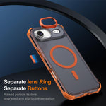 Custodia per telefono antiurto magnetica semitrasparente satinata con effetto pelle, resistente agli urti e con quattro angoli smussati., For iPhone Air, For iPhone 16 Pro Max, For iPhone 16 Pro, For iPhone 16