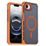 Custodia per telefono antiurto magnetica semitrasparente satinata con effetto pelle, resistente agli urti e con quattro angoli smussati., For iPhone 17e / 16e, For iPhone 17 Pro Max, For iPhone 17 Pro, For iPhone 17