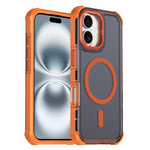 Custodia per telefono antiurto magnetica semitrasparente satinata con effetto pelle, resistente agli urti e con quattro angoli smussati., For iPhone Air, For iPhone 16 Pro Max, For iPhone 16 Pro, For iPhone 16