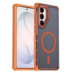 Custodia per telefono antiurto magnetica semitrasparente satinata con effetto pelle, resistente agli urti e con quattro angoli smussati., For Samsung Galaxy S26+ 5G, For Samsung Galaxy S26 Edge 5G, For Samsung Galaxy S26 Ultra 5G                       ...