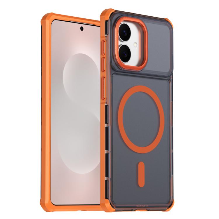 Custodia per telefono antiurto magnetica semitrasparente satinata con effetto pelle, resistente agli urti e con quattro angoli smussati., For Samsung Galaxy S26+ 5G, For Samsung Galaxy S26 Edge 5G, For Samsung Galaxy S26 Ultra 5G                       ...