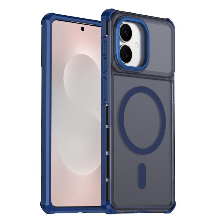 Custodia per telefono antiurto magnetica semitrasparente satinata con effetto pelle, resistente agli urti e con quattro angoli smussati., For Samsung Galaxy S26+ 5G, For Samsung Galaxy S26 Edge 5G, For Samsung Galaxy S26 Ultra 5G                       ...