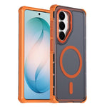 Custodia per telefono antiurto magnetica semitrasparente satinata con effetto pelle, resistente agli urti e con quattro angoli smussati., For Samsung Galaxy S26+ 5G, For Samsung Galaxy S26 Edge 5G, For Samsung Galaxy S26 Ultra 5G                       ...
