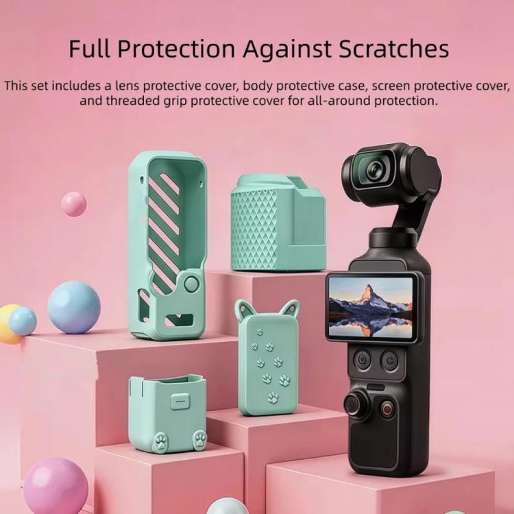 Cover protettiva in silicone 4 in 1 per tutto il corpo, For DJI Osmo Pocket 4
