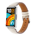 Cinturino per orologio in vera pelle con fibbia ad ardiglione e texture litchi., For Huawei Band 11 / Band 11 Pro