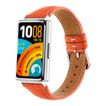 Cinturino per orologio in vera pelle con fibbia ad ardiglione e texture litchi., For Huawei Band 11 / Band 11 Pro