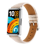 Cinturino per orologio in vera pelle con fibbia ad ardiglione e texture litchi., For Huawei Band 11 / Band 11 Pro