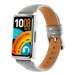 Cinturino per orologio in vera pelle con fibbia ad ardiglione e texture litchi., For Huawei Band 11 / Band 11 Pro