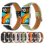 Cinturino per orologio in vera pelle con fibbia ad ardiglione e texture litchi., For Huawei Band 11 / Band 11 Pro