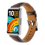 Cinturino per orologio in vera pelle liscia, For Huawei Band 11 / Band 11 Pro