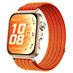 Cinturino per orologio in nylon intrecciato traspirante, leggero come una nuvola, con cassa in metallo., For Huawei Watch Fit 5 / Fit 5 Pro