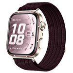 Cinturino per orologio in nylon intrecciato traspirante, leggero come una nuvola, con cassa in metallo., For Huawei Watch Fit 5 / Fit 5 Pro