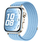 Cinturino per orologio in nylon intrecciato traspirante, leggero come una nuvola, con cassa in metallo., For Huawei Watch Fit 5 / Fit 5 Pro