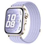 Cinturino per orologio in nylon intrecciato traspirante, leggero come una nuvola, con cassa in metallo., For Huawei Watch Fit 5 / Fit 5 Pro