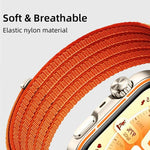 Cinturino per orologio in nylon intrecciato traspirante, leggero come una nuvola, con cassa in metallo., For Huawei Watch Fit 5 / Fit 5 Pro