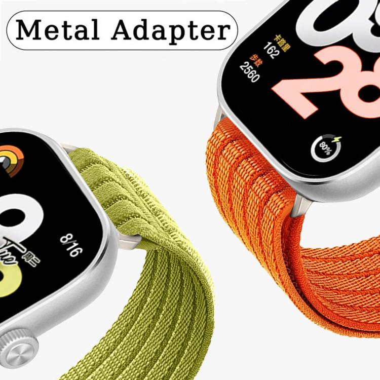 Cinturino per orologio in nylon intrecciato traspirante, leggero come una nuvola, con cassa in metallo., For Xiaomi Band 10 Pro / 9 Pro / Redmi Watch 6