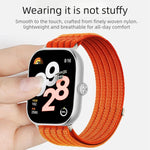 Cinturino per orologio in nylon intrecciato traspirante, leggero come una nuvola, con cassa in metallo., For Xiaomi Band 10 Pro / 9 Pro / Redmi Watch 6