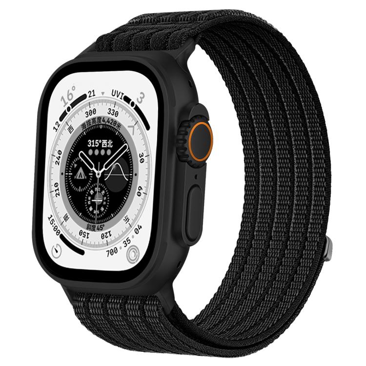 Cinturino per orologio in nylon intrecciato traspirante, leggero come una nuvola, con cassa in metallo., For Apple Watch 46mm / 49mm / 45mm / 44mm, For Apple Watch 42mm / 41mm / 40mm / 38mm