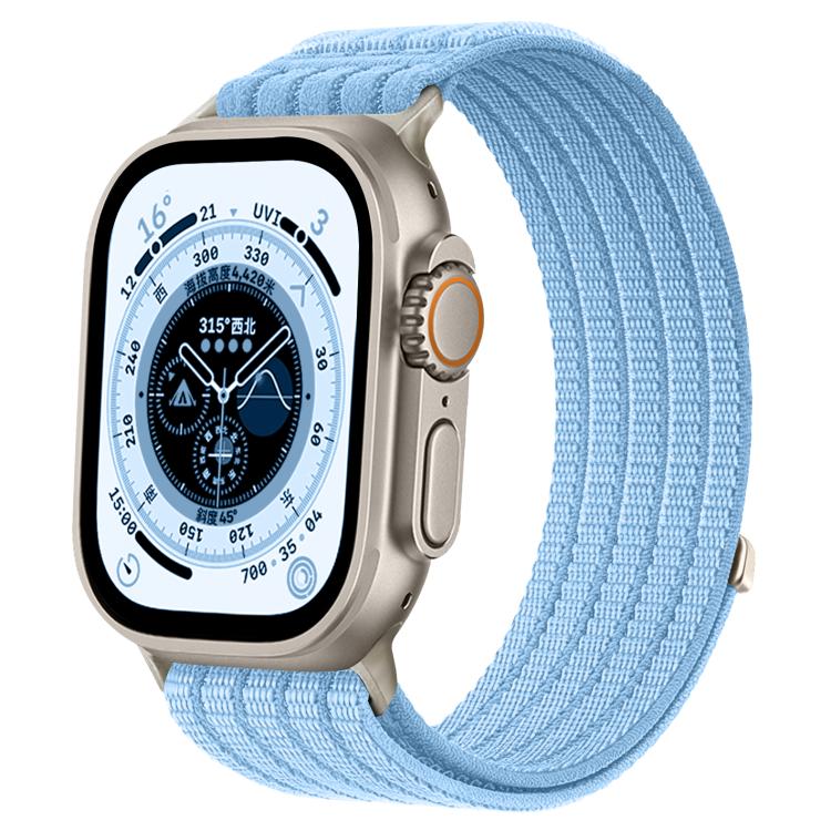 Cinturino per orologio in nylon intrecciato traspirante, leggero come una nuvola, con cassa in metallo., For Apple Watch 46mm / 49mm / 45mm / 44mm, For Apple Watch 42mm / 41mm / 40mm / 38mm