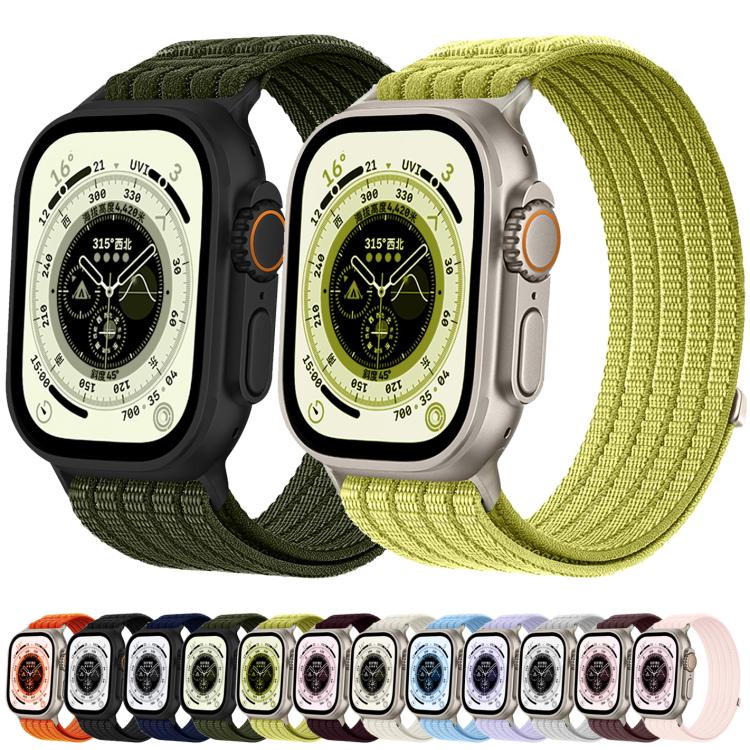 Cinturino per orologio in nylon intrecciato traspirante, leggero come una nuvola, con cassa in metallo., For Apple Watch 46mm / 49mm / 45mm / 44mm, For Apple Watch 42mm / 41mm / 40mm / 38mm