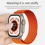 Cinturino per orologio in nylon intrecciato traspirante, leggero come una nuvola, con cassa in metallo., For Apple Watch 46mm / 49mm / 45mm / 44mm, For Apple Watch 42mm / 41mm / 40mm / 38mm