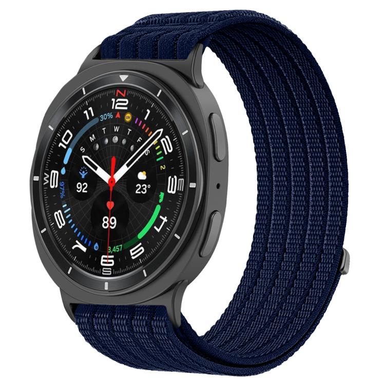 Cinturino per orologio in nylon intrecciato traspirante, leggero come una nuvola, con cassa in metallo., For Samsung Galaxy Watch8 / Watch8 Classic