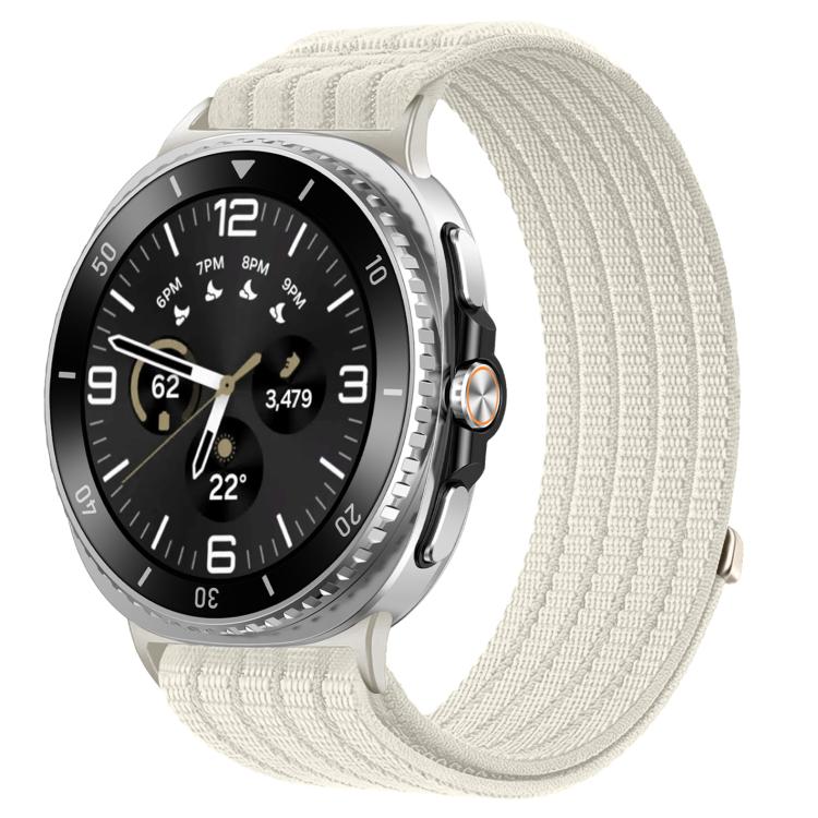 Cinturino per orologio in nylon intrecciato traspirante, leggero come una nuvola, con cassa in metallo., For Samsung Galaxy Watch8 / Watch8 Classic
