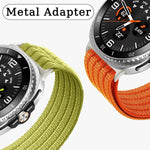 Cinturino per orologio in nylon intrecciato traspirante, leggero come una nuvola, con cassa in metallo., For Samsung Galaxy Watch8 / Watch8 Classic
