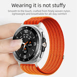 Cinturino per orologio in nylon intrecciato traspirante, leggero come una nuvola, con cassa in metallo., For Samsung Galaxy Watch8 / Watch8 Classic
