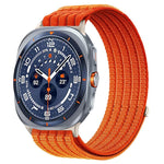 Cinturino per orologio in nylon intrecciato traspirante, leggero come una nuvola, con cassa in metallo., For Samsung Galaxy Watch Ultra 47mm / Ultra 2025