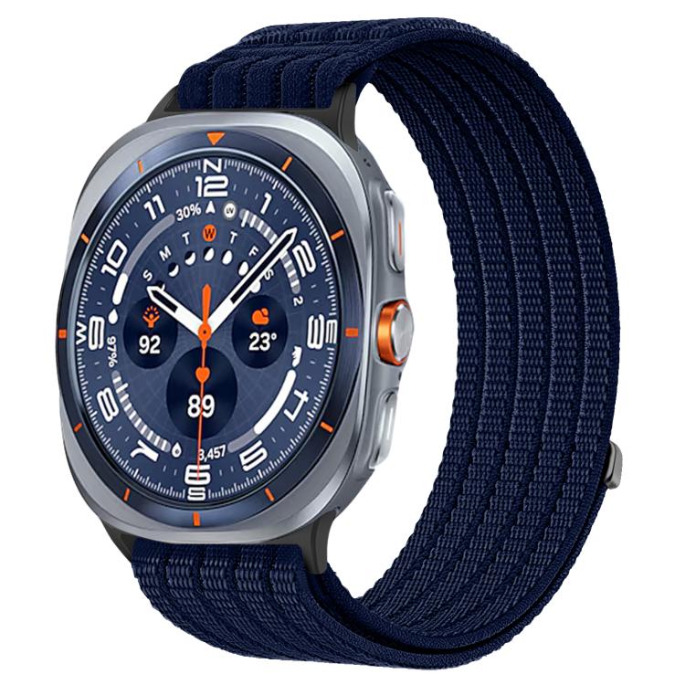 Cinturino per orologio in nylon intrecciato traspirante, leggero come una nuvola, con cassa in metallo., For Samsung Galaxy Watch Ultra 47mm / Ultra 2025