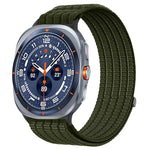Cinturino per orologio in nylon intrecciato traspirante, leggero come una nuvola, con cassa in metallo., For Samsung Galaxy Watch Ultra 47mm / Ultra 2025