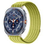 Cinturino per orologio in nylon intrecciato traspirante, leggero come una nuvola, con cassa in metallo., For Samsung Galaxy Watch Ultra 47mm / Ultra 2025
