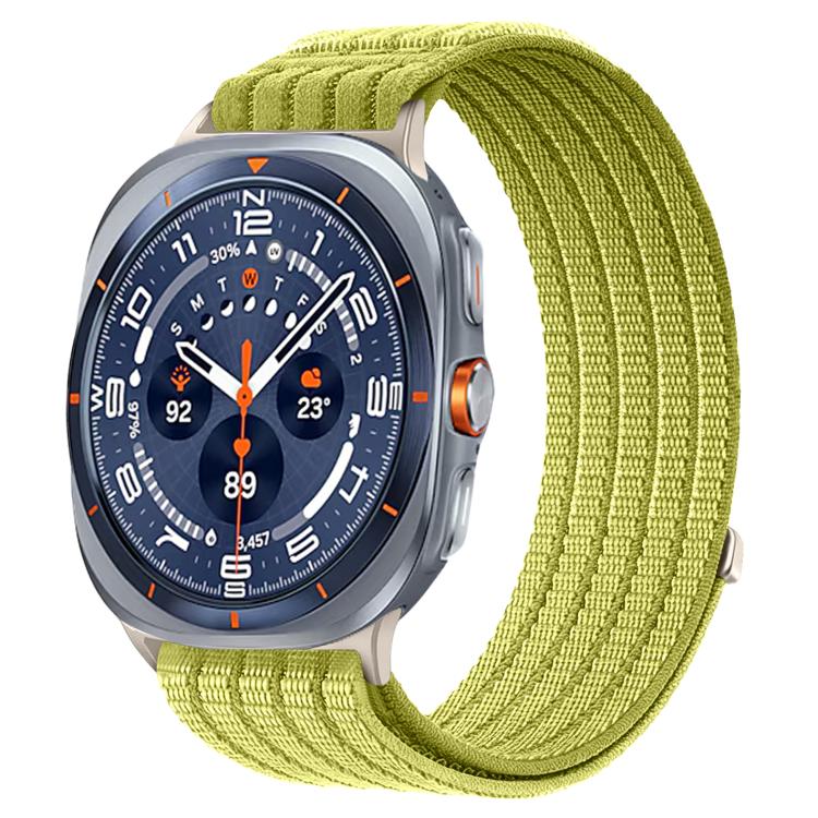 Cinturino per orologio in nylon intrecciato traspirante, leggero come una nuvola, con cassa in metallo., For Samsung Galaxy Watch Ultra 47mm / Ultra 2025