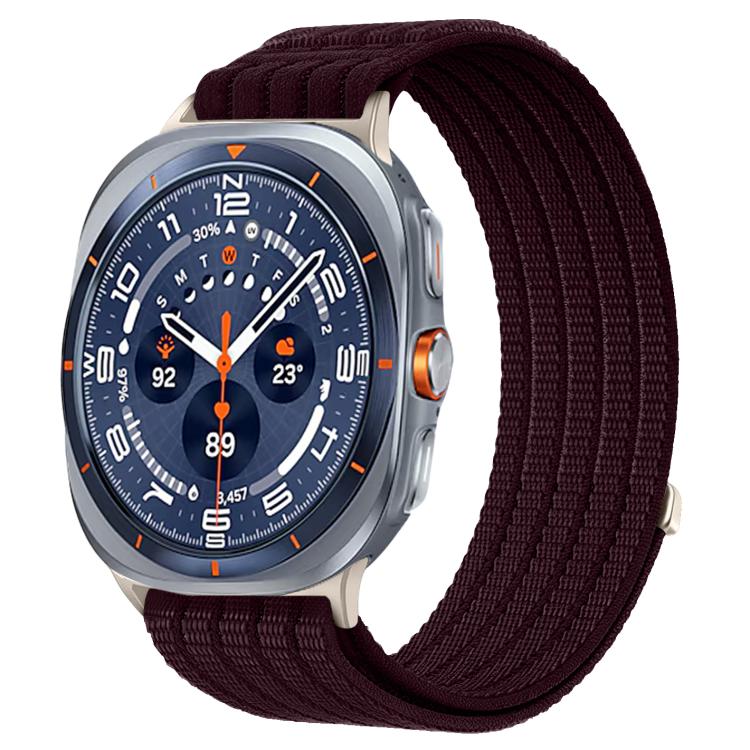 Cinturino per orologio in nylon intrecciato traspirante, leggero come una nuvola, con cassa in metallo., For Samsung Galaxy Watch Ultra 47mm / Ultra 2025