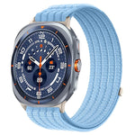 Cinturino per orologio in nylon intrecciato traspirante, leggero come una nuvola, con cassa in metallo., For Samsung Galaxy Watch Ultra 47mm / Ultra 2025