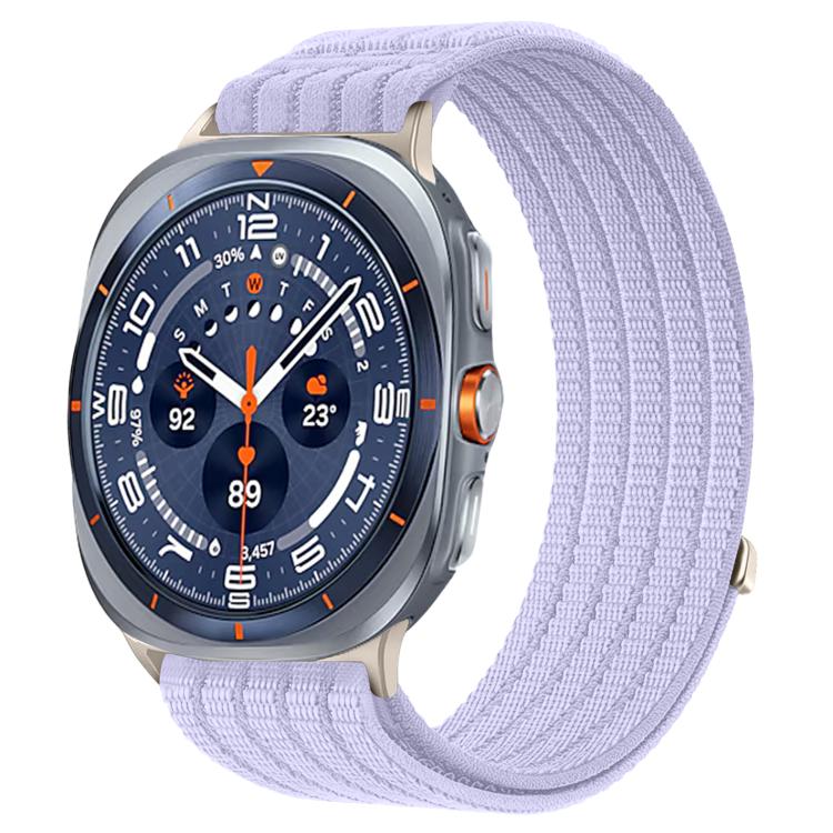 Cinturino per orologio in nylon intrecciato traspirante, leggero come una nuvola, con cassa in metallo., For Samsung Galaxy Watch Ultra 47mm / Ultra 2025