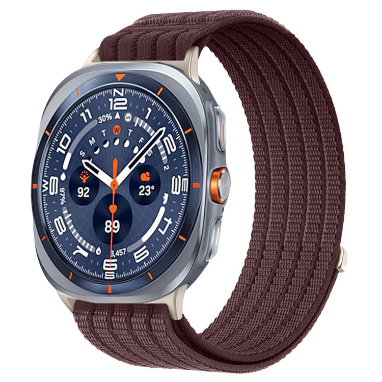 Cinturino per orologio in nylon intrecciato traspirante, leggero come una nuvola, con cassa in metallo., For Samsung Galaxy Watch Ultra 47mm / Ultra 2025