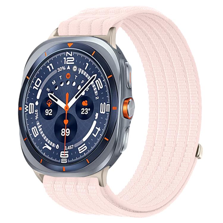 Cinturino per orologio in nylon intrecciato traspirante, leggero come una nuvola, con cassa in metallo., For Samsung Galaxy Watch Ultra 47mm / Ultra 2025