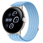 Cinturino per orologio in nylon intrecciato traspirante, leggero come una nuvola, con cassa in metallo., For Google Pixel Watch 4 / Watch 3 45mm, For Google Pixel Watch 4 / 3 / 2 / 1 41mm