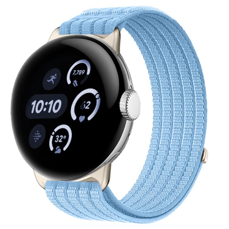 Cinturino per orologio in nylon intrecciato traspirante, leggero come una nuvola, con cassa in metallo., For Google Pixel Watch 4 / Watch 3 45mm, For Google Pixel Watch 4 / 3 / 2 / 1 41mm